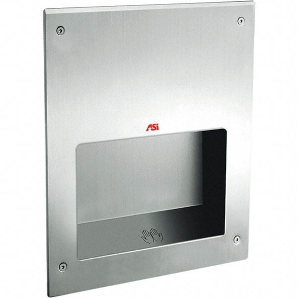 ASI-American Specialties, Inc. - 1000 Watt Satin Stainless Steel Finish Electric Hand Dryer - 115-120 Volts, 10.4 Amps, 12-5/8" Wide x 15-3/4" High x 5-1/2" Deep - Benchmark Tooling