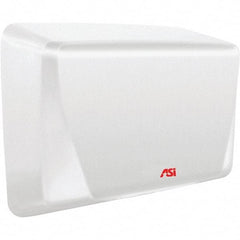 ASI-American Specialties, Inc. - 1000 Watt White Finish Electric Hand Dryer - 115-120 Volts, 10.4 Amps, 10-5/8" Wide x 8-15/32" High x 4" Deep - Benchmark Tooling