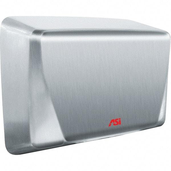 ASI-American Specialties, Inc. - 1000 Watt Satin Stainless Steel Finish Electric Hand Dryer - 277 Volts, 5.2 Amps, 10-5/8" Wide x 8-15/32" High x 4" Deep - Benchmark Tooling