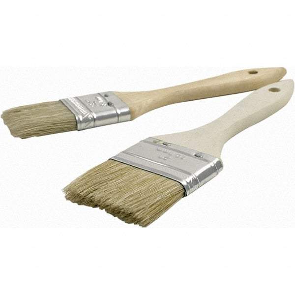 Brush Research Mfg. - 1" Flat Hog General Purpose Paint Brush - 1-5/8" Bristle Length, 6" Wood Beavertail Handle - Benchmark Tooling