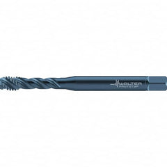 Walter-Prototyp - #5-40 UNC 3 Flute 2B/3B Semi-Bottoming Spiral Flute Tap - High Speed Steel, Oxide Finish, 56mm OAL, Right Hand Flute, Right Hand Thread, Series TC117 - Exact Industrial Supply