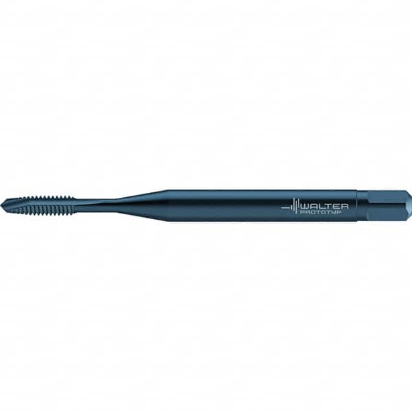 Walter-Prototyp - #2-56 UNC 2 Flute 2B Plug Spiral Point Tap - High Speed Steel, Oxide Finish, Right Hand Thread, Series TC217 - Exact Industrial Supply