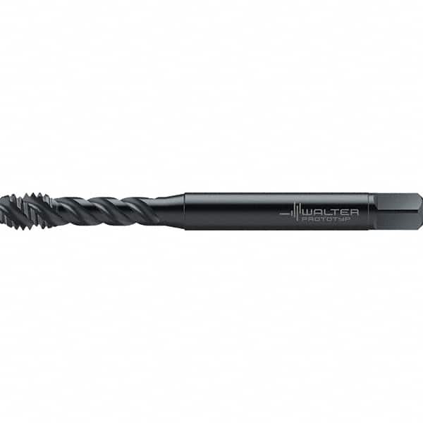 Walter-Prototyp - 15/16-20 UNC 3 Flute 2BX Semi-Bottoming Spiral Flute Tap - High Speed Steel, Oxide Finish, 90mm OAL, Right Hand Flute, Right Hand Thread, Series TC142 - Exact Industrial Supply