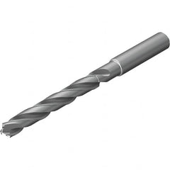 Jobber Length Drill Bit: 0.2756″ Dia, 135 °, Solid Carbide Bright/Uncoated, Right Hand Cut, Spiral Flute, Straight-Cylindrical Shank