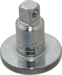 Proto - 3/8" Drive Round Head Ratchet Spinner - Chrome Finish, 1-1/2" OAL, Knurled Head - Benchmark Tooling