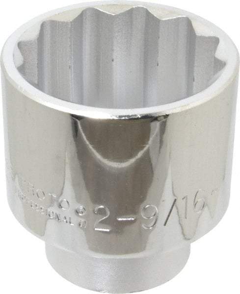 Proto - 2-9/16", 1" Drive, Standard Hand Socket - 12 Points, 4-1/8" OAL - Benchmark Tooling