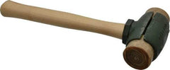 Garland - 2-3/4 Lb Head 1-3/4" Face Rawhide Split Head Hammer - 12-3/4" OAL, Wood Handle - Benchmark Tooling