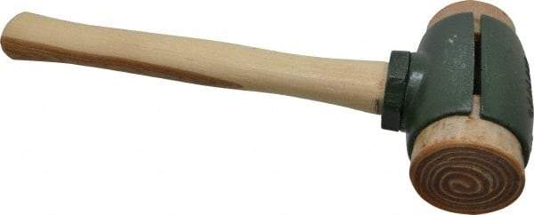 Garland - 6-1/2 Lb Head 2-3/4" Face Rawhide Split Head Hammer - Wood Handle - Benchmark Tooling