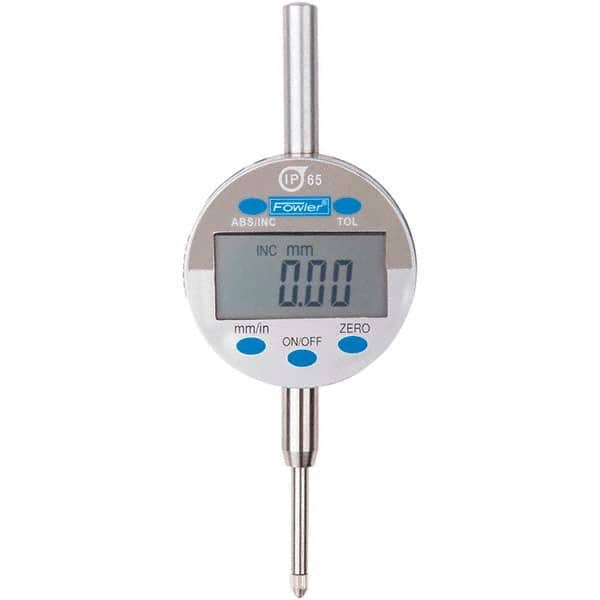 Fowler - 0 to mm Range (0 to 1" Range), 0.01mm/0.0005" Resolution, Electronic Drop Indicator - Benchmark Tooling