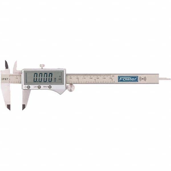 Fowler - 0 to 12" Range, 0.01mm Resolution, IP67 Electronic Caliper - Benchmark Tooling