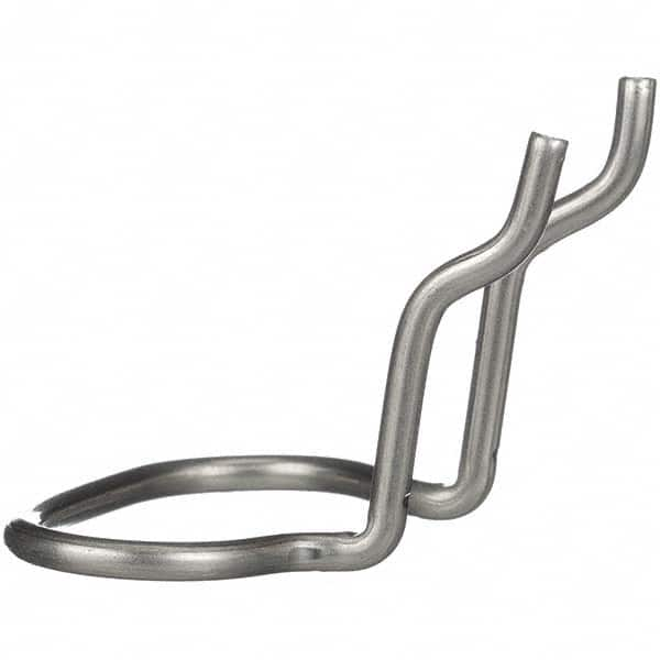 Marlin Steel Wire Products - Pegboard Hooks Type: Single Angled End Hook Projection: 3-1/4 (Inch) - Benchmark Tooling