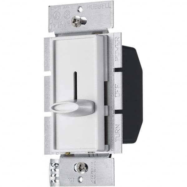 Hubbell Wiring Device-Kellems - 1 Pole, 120 VAC, 5 Amp, Residential Grade Slide Switch Dimmer Switch - Benchmark Tooling