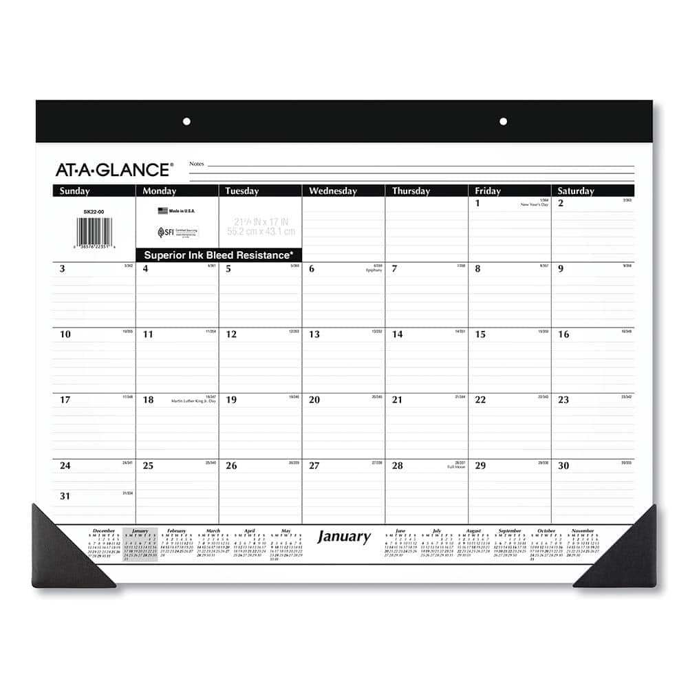 AT-A-GLANCE - Note Pads, Writing Pads & Notebooks Writing Pads & Notebook Type: Desk Pad Size: 22 x 17 - Benchmark Tooling