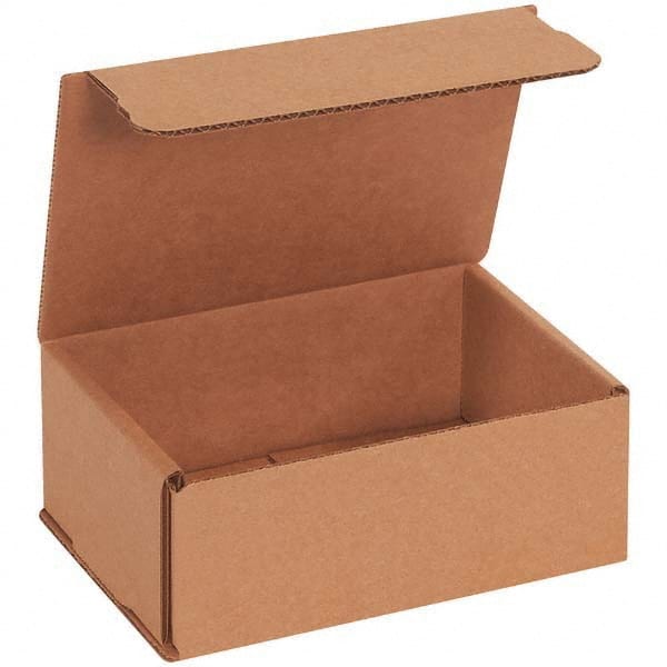 Made in USA - Pack of (50), 4-1/2" Wide x 6-1/2" Long x 2-1/2" High Corrugated Shipping Boxes - Benchmark Tooling