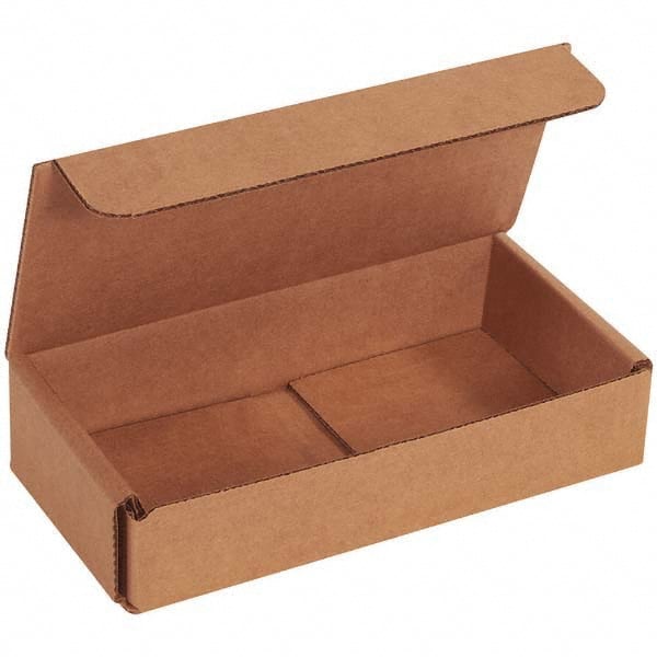 Made in USA - Pack of (50), 3-1/4" Wide x 6-1/2" Long x 1-1/4" High Corrugated Shipping Boxes - Benchmark Tooling