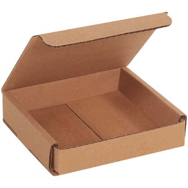 Made in USA - Pack of (50), 5" Wide x 5" Long x 1" High Corrugated Shipping Boxes - Benchmark Tooling