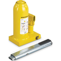 Enerpac - Manual Bottle, Screw, Ratchet & Hydraulic Jacks Type: Hydraulic Bottle Jack Load Capacity (Ton): 8 (Inch) - Benchmark Tooling