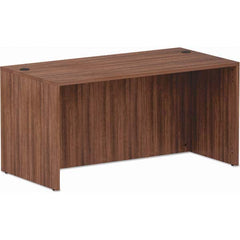 ALERA - Office Desks Type: Straight Front Desk Shell Color: Modern Walnut - Benchmark Tooling