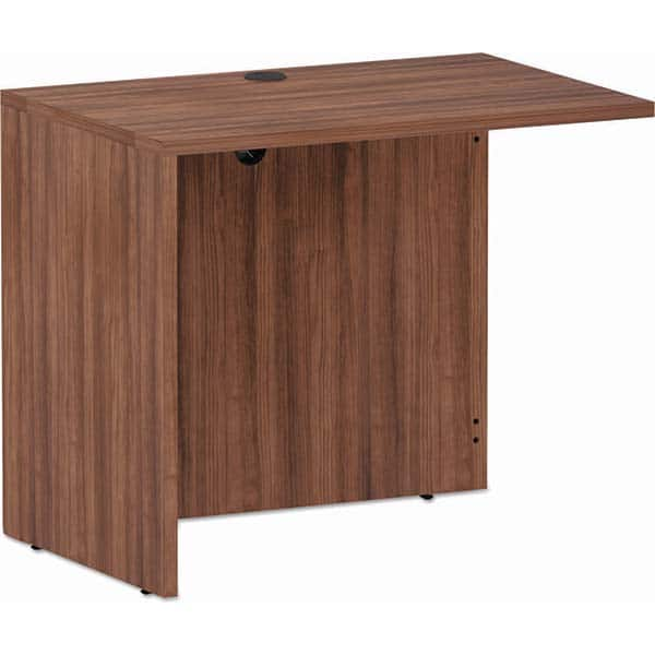 Office Cubicle Workstations & Worksurfaces; Type: Return/Bridge; Cubicle Workstation Type: Return/Bridge; Width (Inch): 35 in; Length (Inch): 29.5 in; Overall Width: 35 in; Overall Length: 29.5 in; Overall Depth: 23.63 in; Color: Modern Walnut; Depth (Inc