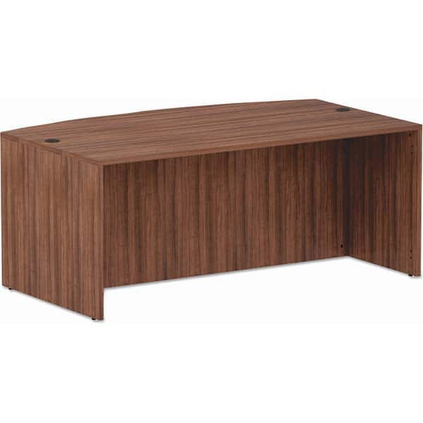 ALERA - Office Desks Type: Bow Front Desk Sheel Color: Modern Walnut - Benchmark Tooling