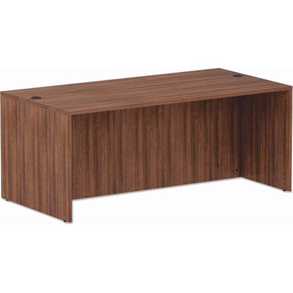 ALERA - Office Desks Type: Straight Front Desk Shell Color: Modern Walnut - Benchmark Tooling