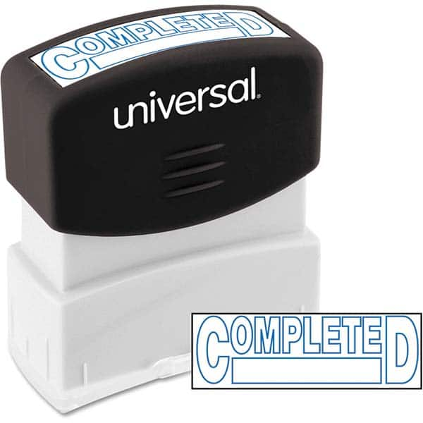 UNIVERSAL - Pre-inked Stock Stamps Type: Message Message: COMPLETED - Benchmark Tooling