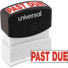 UNIVERSAL - Pre-inked Stock Stamps Type: Message Message: PAST DUE - Benchmark Tooling