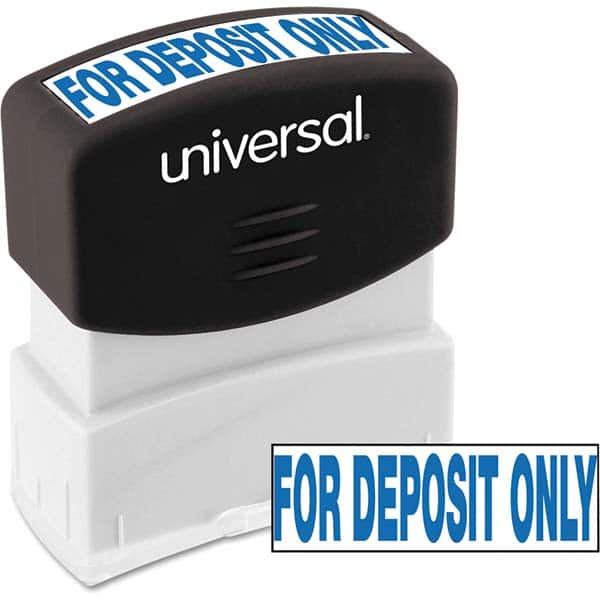 UNIVERSAL - Pre-inked Stock Stamps Type: Message Message: for DEPOSIT ONLY - Benchmark Tooling