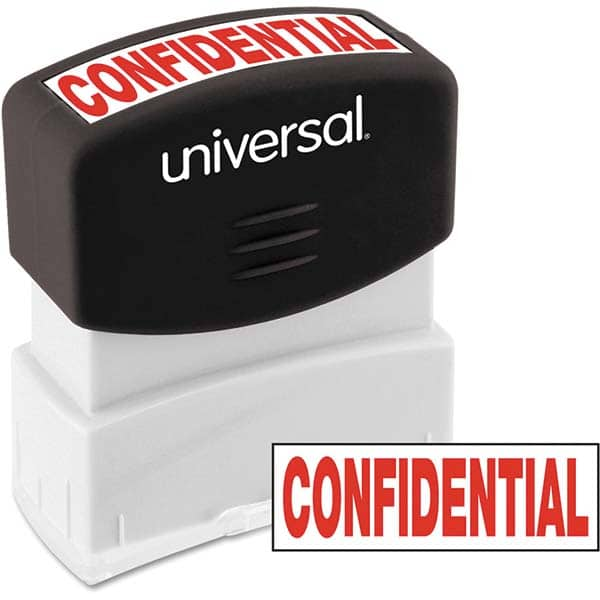 UNIVERSAL - Pre-inked Stock Stamps Type: Message Message: CONFIDENTIAL - Benchmark Tooling