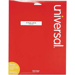 UNIVERSAL - Labels, Ribbons & Tapes Type: File Folder Label Color: White - Benchmark Tooling