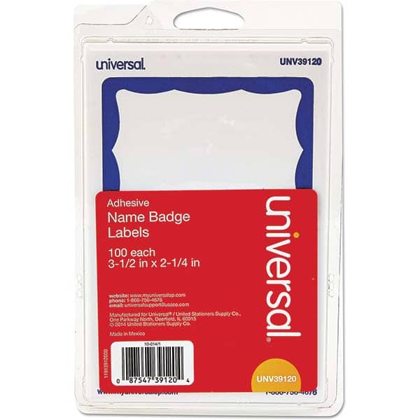 UNIVERSAL - Labels, Ribbons & Tapes Type: Badges Color: White/Blue - Benchmark Tooling