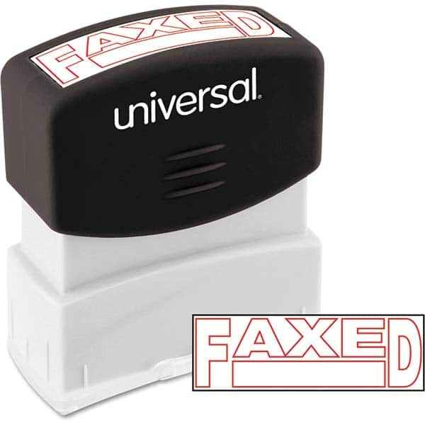 UNIVERSAL - Pre-inked Stock Stamps Type: Message Message: FAXED - Benchmark Tooling