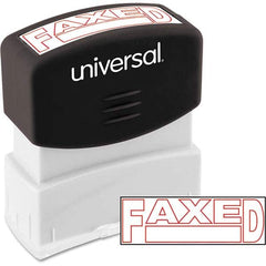 UNIVERSAL - Pre-inked Stock Stamps Type: Message Message: FAXED - Benchmark Tooling