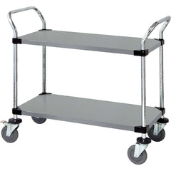 Utility Cart: Stainless Steel, Silver