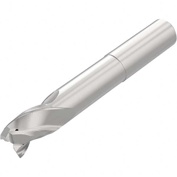 Niagara Cutter - 1/2", 3/4" LOC, 1/2" Shank Diam, 4" OAL, 3 Flute Solid Carbide Square End Mill - Benchmark Tooling