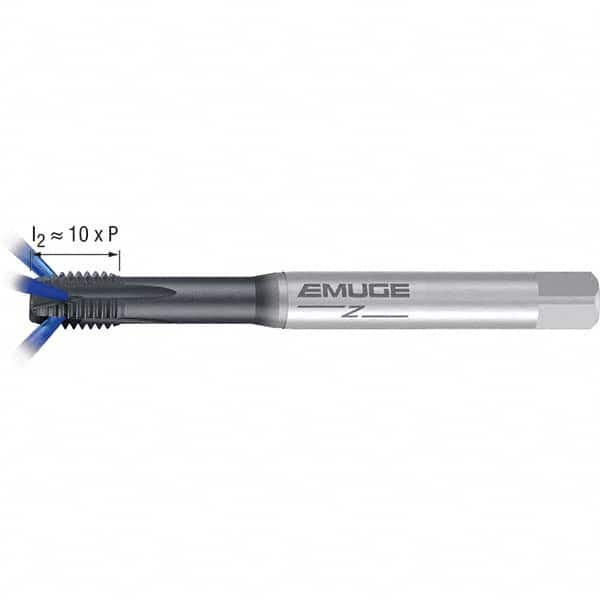 Emuge - M8x1.25 Metric 6H 0 Flute GLT-1 Finish Powdered Metal Spiral Point Tap - Benchmark Tooling