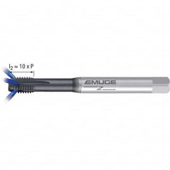 Emuge - M5x0.80 Metric 6G 0 Flute GLT-1 Finish Powdered Metal Spiral Point Tap - Benchmark Tooling