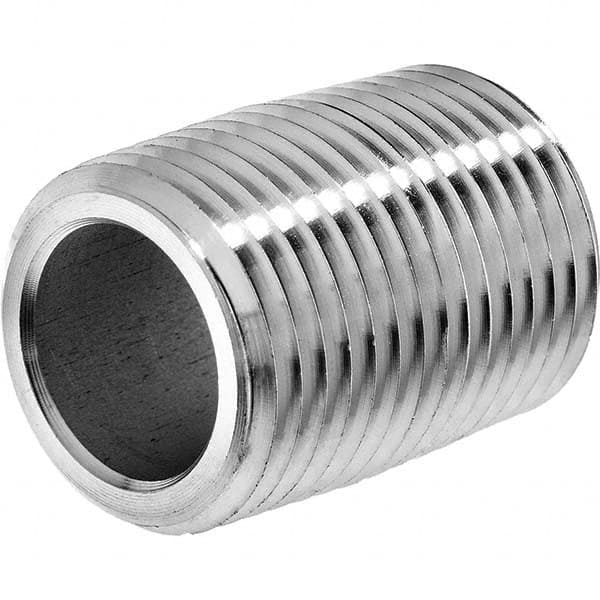 USA Sealing - 1/2 x 1.125" 316 Stainless Steel Pipe Nipple - Benchmark Tooling