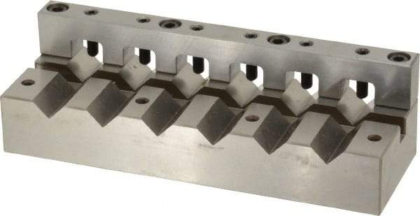 Harig - 1/2" Max Capacity, 90° Angle, V-Block - 6" Long x 2" Wide x 1-3/4" High, Sold as Individual - Benchmark Tooling