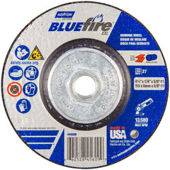 Norton - Depressed-Center Wheels Wheel Diameter (Inch): 4-1/2 Wheel Thickness (Inch): 1/4 - Benchmark Tooling