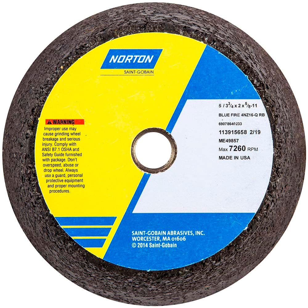 Norton - Tool & Cutter Grinding Wheels Wheel Type: Type 11 Superabrasive Wheel Type Number: B42 - Benchmark Tooling