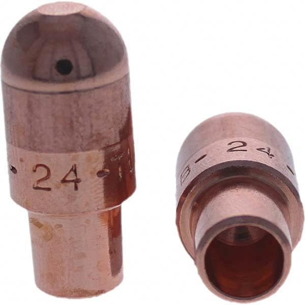 Tuffaloy - Spot Welder Tips For Use With: 4RW Cap Taper Electrode Holder Type: Male Cap B Nose (Dome) - Benchmark Tooling