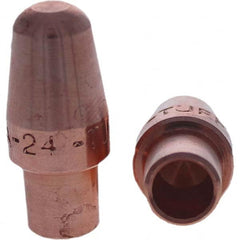 Tuffaloy - Spot Welder Tips For Use With: 4RW Cap Taper Electrode Holder Type: Male Cap A Nose (Pointed) - Benchmark Tooling