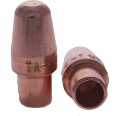 Tuffaloy - Spot Welder Tips For Use With: 4RW Cap Taper Electrode Holder Type: Male Cap A Nose (Pointed) - Benchmark Tooling