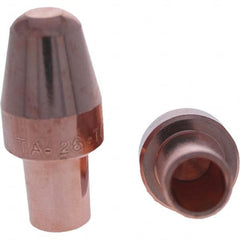 Tuffaloy - Spot Welder Tips For Use With: 6RW Cap Taper Electrode Holder Type: Male Cap A Nose (Pointed) - Benchmark Tooling