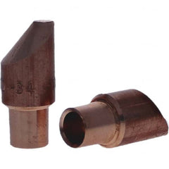 Tuffaloy - Spot Welder Tips For Use With: 4RW Cap Taper Electrode Holder Type: Male Cap D Nose (Offset) - Benchmark Tooling
