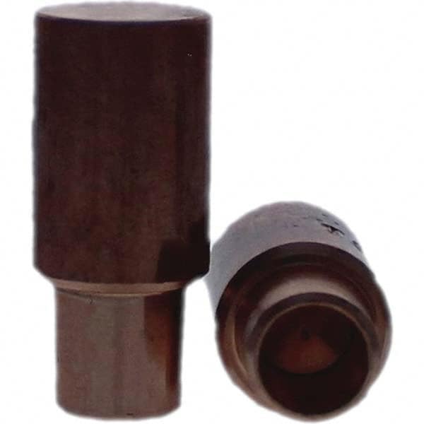 Tuffaloy - Spot Welder Tips For Use With: 4RW Cap Taper Electrode Holder Type: Male Cap C Nose (Flat) - Benchmark Tooling