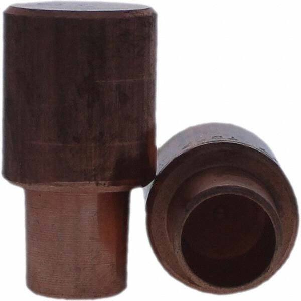 Tuffaloy - Spot Welder Tips For Use With: 7RW Cap Taper Electrode Holder Type: Male Cap C Nose (Flat) - Benchmark Tooling