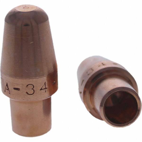 Tuffaloy - Spot Welder Tips For Use With: 4RW Cap Taper Electrode Holder Type: Male Cap A Nose (Pointed) - Benchmark Tooling