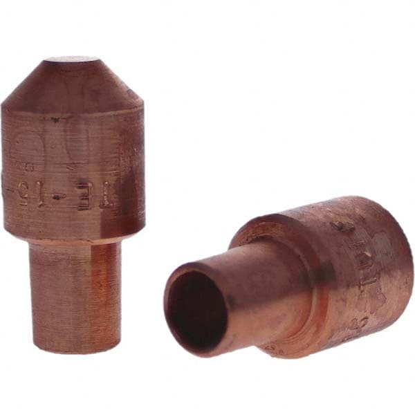 Tuffaloy - Spot Welder Tips For Use With: 5RW Cap Taper Electrode Holder Type: Male Cap E Nose (Truncated) - Benchmark Tooling